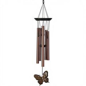 Woodstock Chimes 21" My Butterfly Bronze Musical Wind Chime for Garden NEW